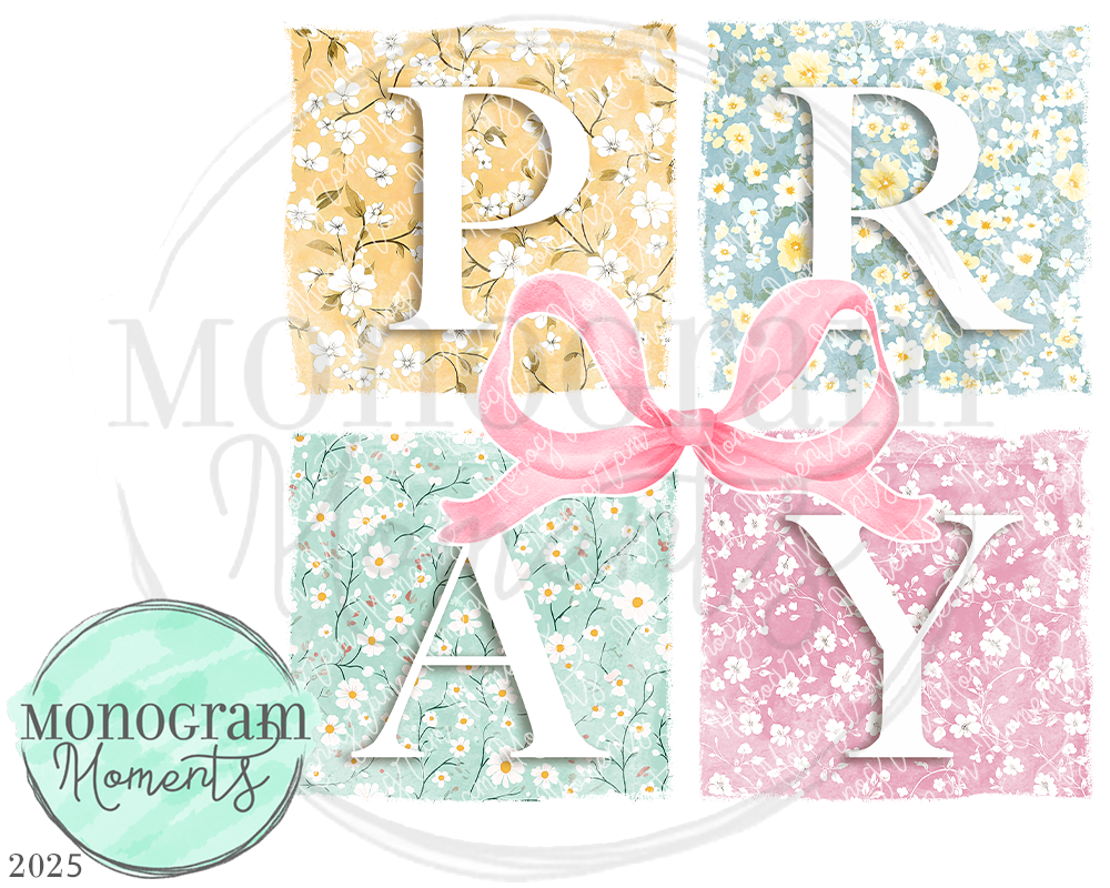 Pray Floral Grid β Monogram Moments