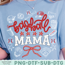 Load image into Gallery viewer, Baseball Mama (White)
