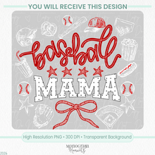 Load image into Gallery viewer, Baseball Mama (White)
