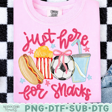 Load image into Gallery viewer, Just Here for Snacks - Girl's Soccer
