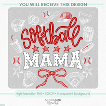 Load image into Gallery viewer, Softball Mama (White)

