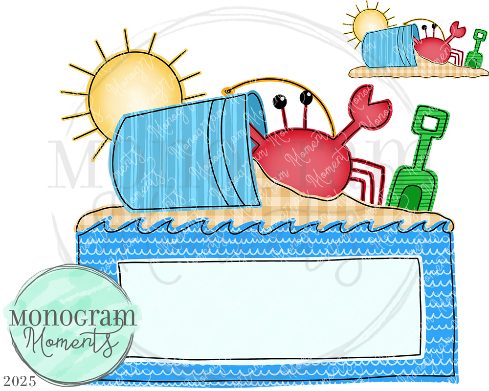 Pattern Crab & Beach Toys