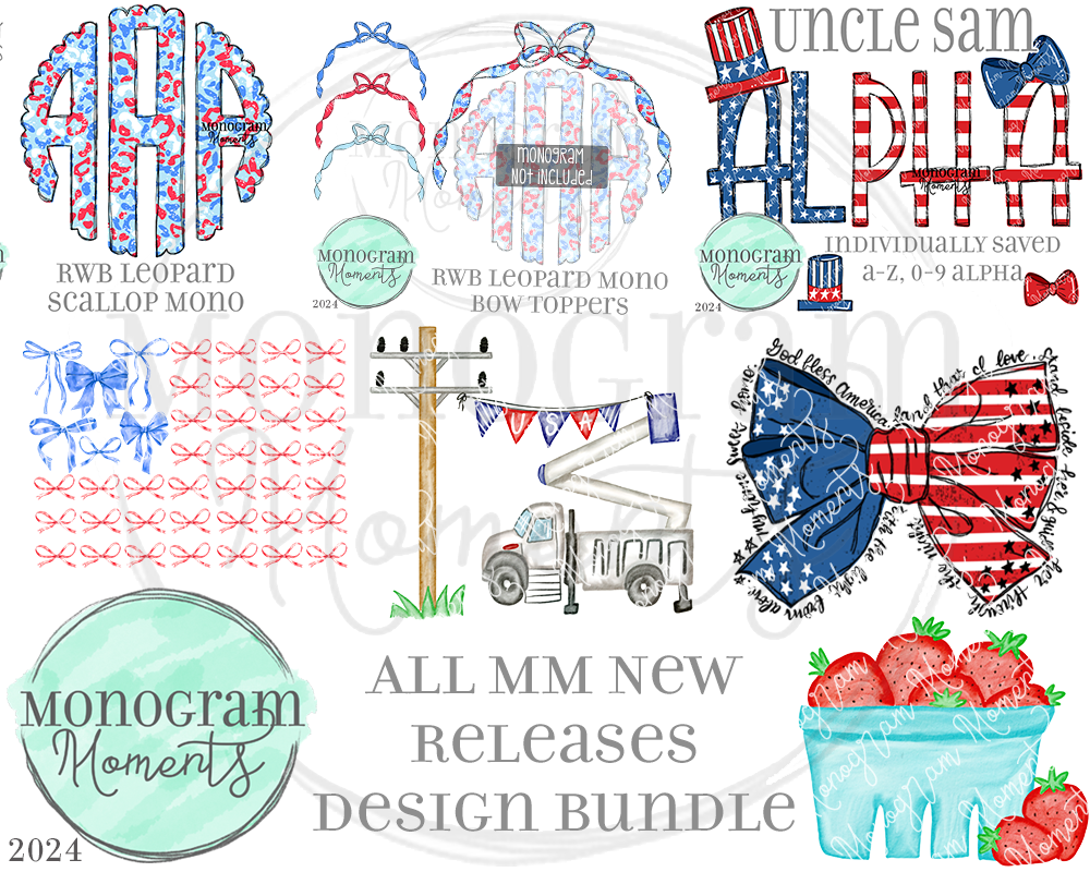 New Release Bundle 5/7/24 - Save 50%-7 Total Designs