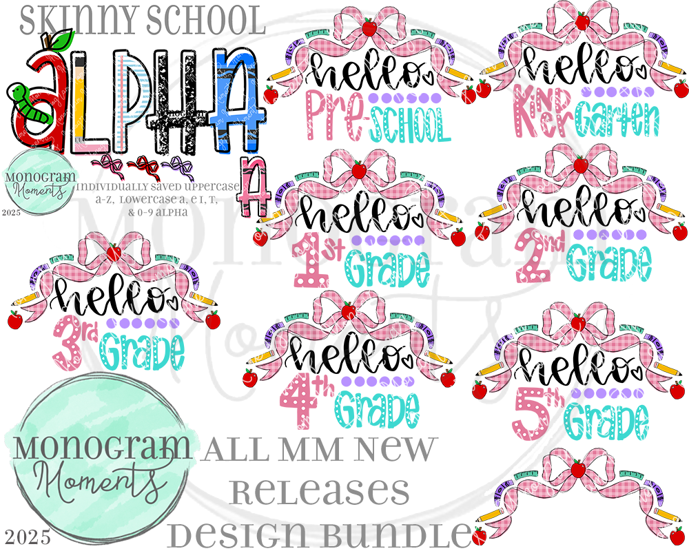 New Release Bundle 06/04/25 - Save 50%-9 Total Designs