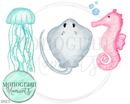 Girl's Aquarium Trio