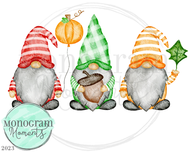 Fall Gnomes Trio