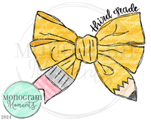 Load image into Gallery viewer, Bow Pencil - 3rd Grade
