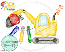 Load image into Gallery viewer, School Supplies Excavator
