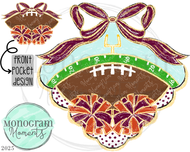 Classy Football- Maroon & Orange
