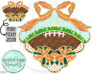 Classy Football- Orange & Green