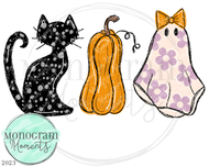 Girl's Groovy Halloween Trio