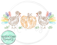 Scribble Turkey Trio
