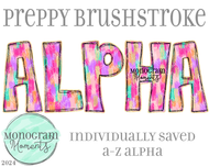 Preppy Brushstroke Alpha