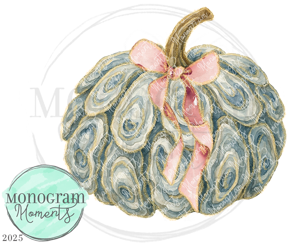 Oyster Pumpkin-Pink Bow