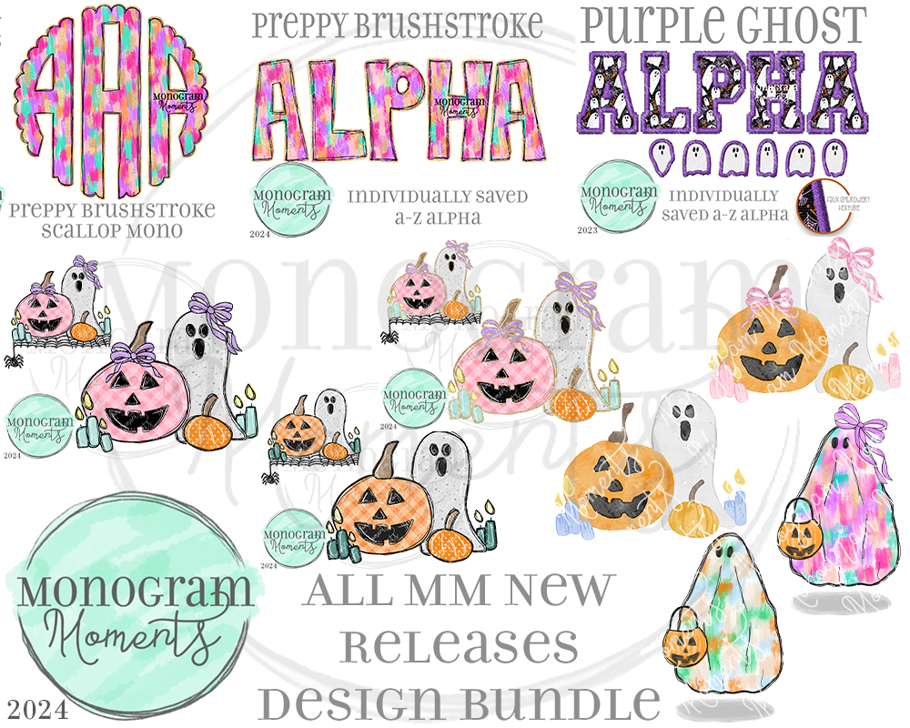 New Release Bundle 8/26/24 - Save 50% - 13 Total Designs