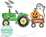 Vintage Halloween Tractor