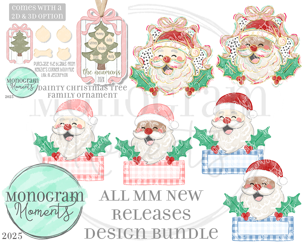 New Release Bundle 10/14/25 - Save extra 25% - 7 Total Designs