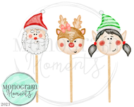 Girl's Christmas Lollipop-Black Hair2