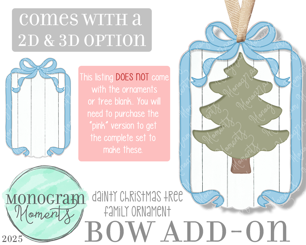 Lt Blue Bow - Add-On Only