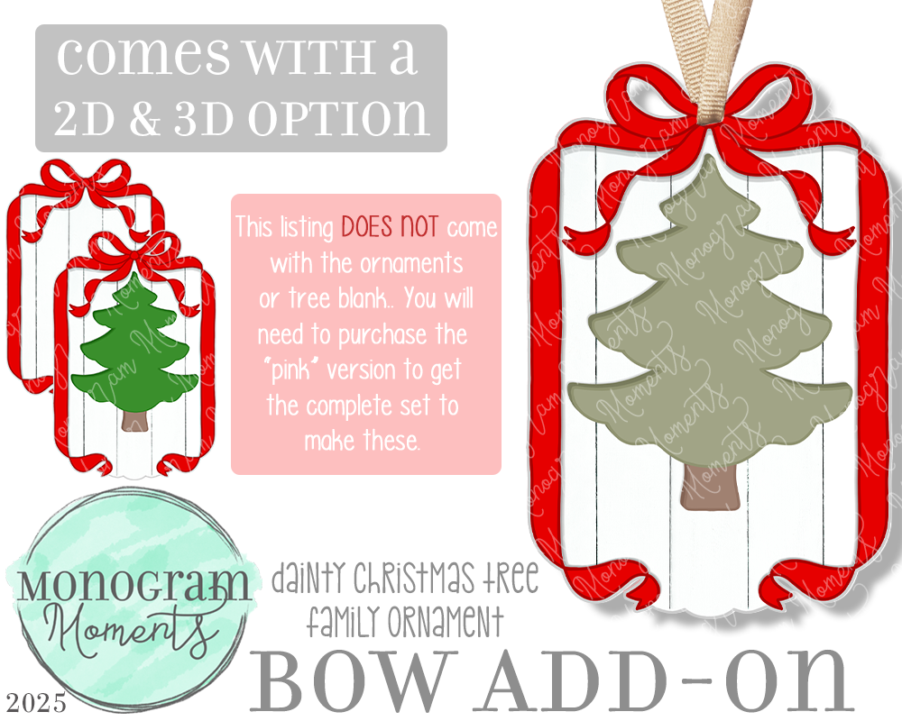 Red Bow - Add-On Only