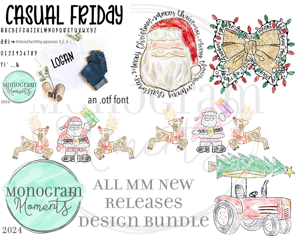 New Release Bundle 10/29/24 - Save 50% - 6 Total Designs