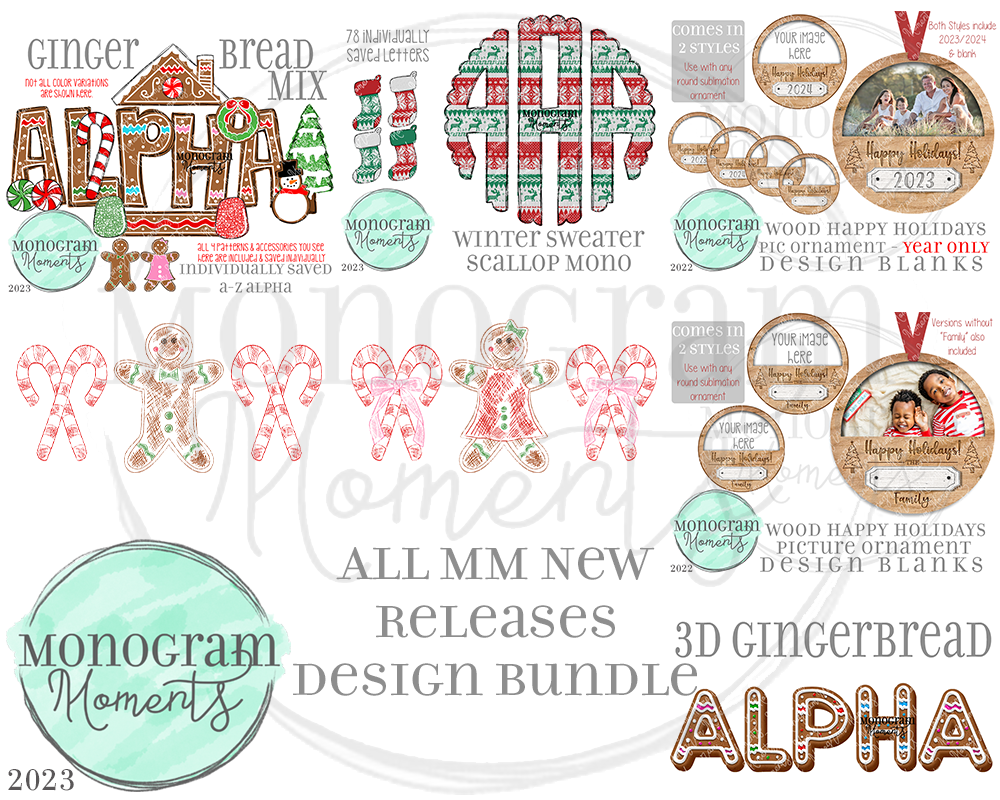 New Release Bundle 11/14/23 - Save 50% - 7 Total Designs