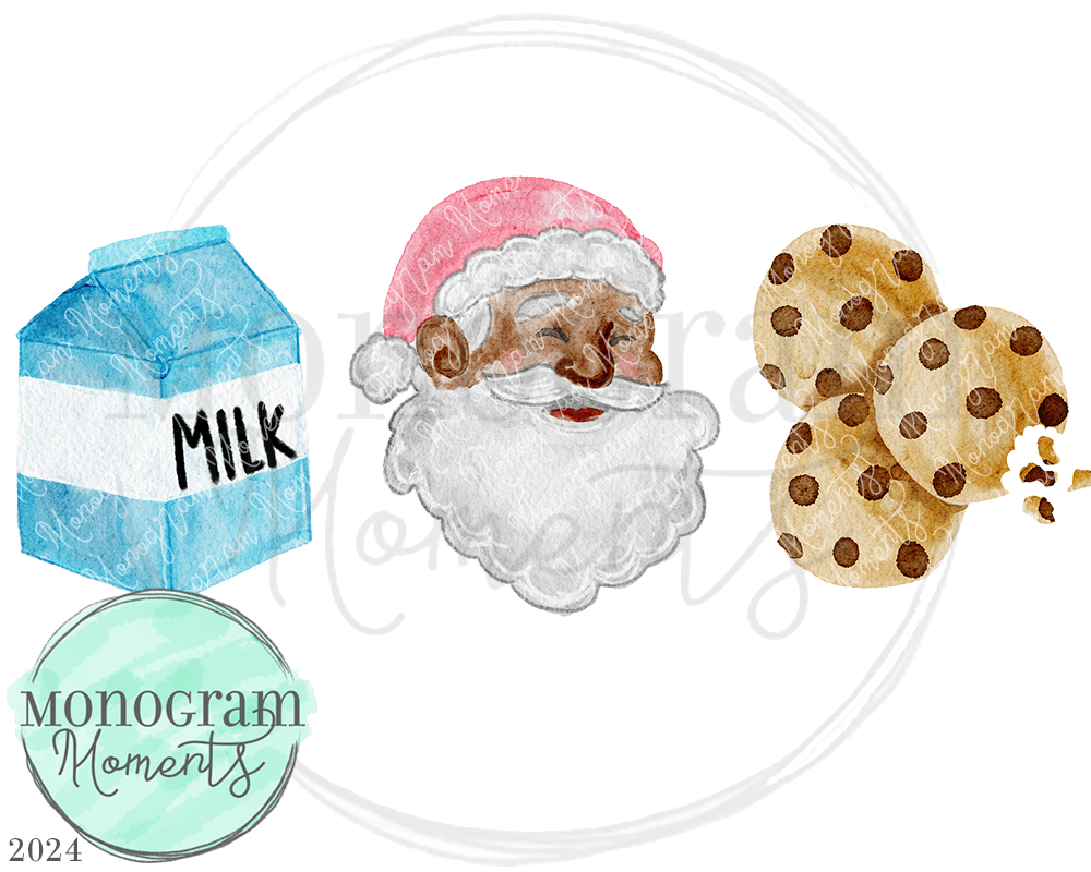 Girl's Santa Snacks Trio - More Melanin Skin Tone