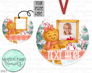 Girl's Gingerbread Picture Ornament - Blanks Design