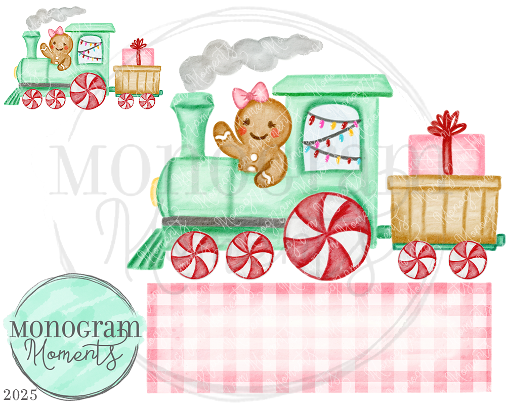 Girl's Gingerbread Train