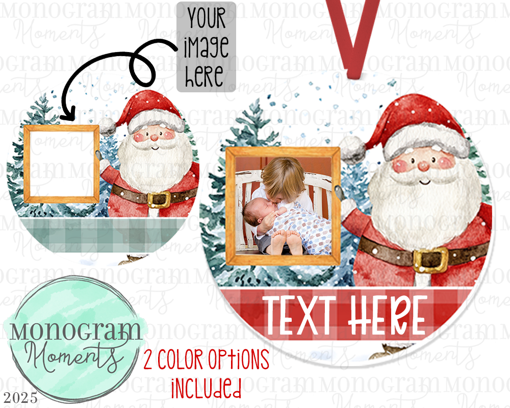 Santa Picture Ornament - Blanks Design