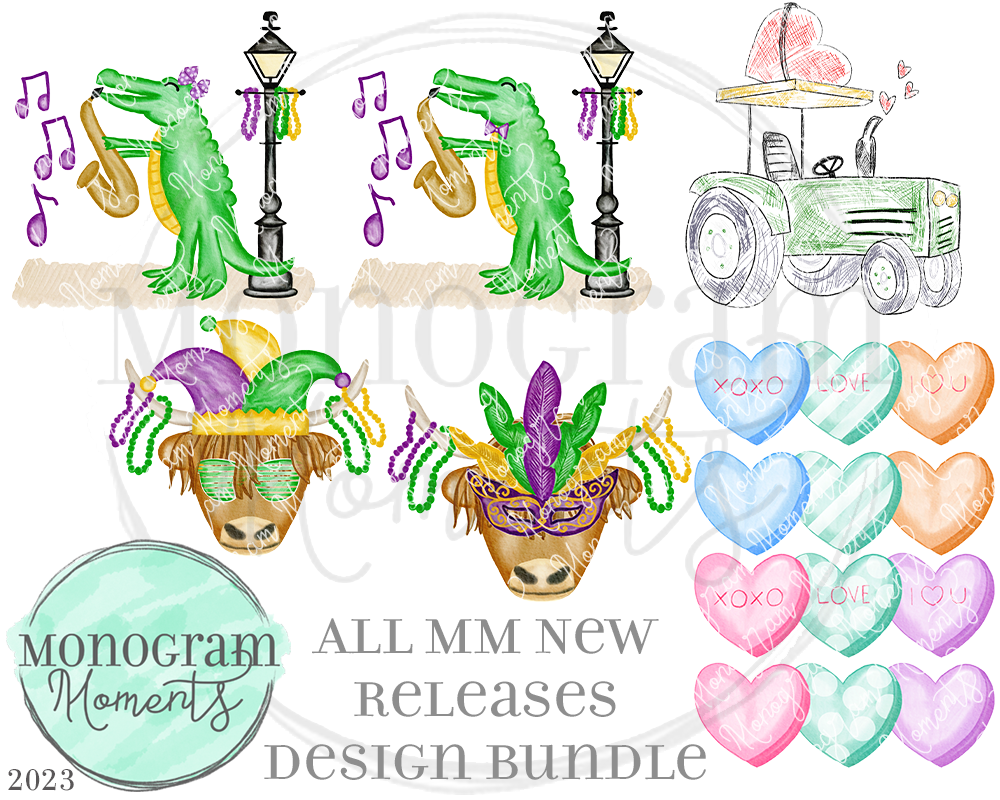 New Release Bundle 12/5/23 - Save 50% - 9 Total Designs