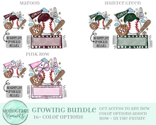 Load image into Gallery viewer, Fun Baseball - Nameplate - GROWING Bundle!
