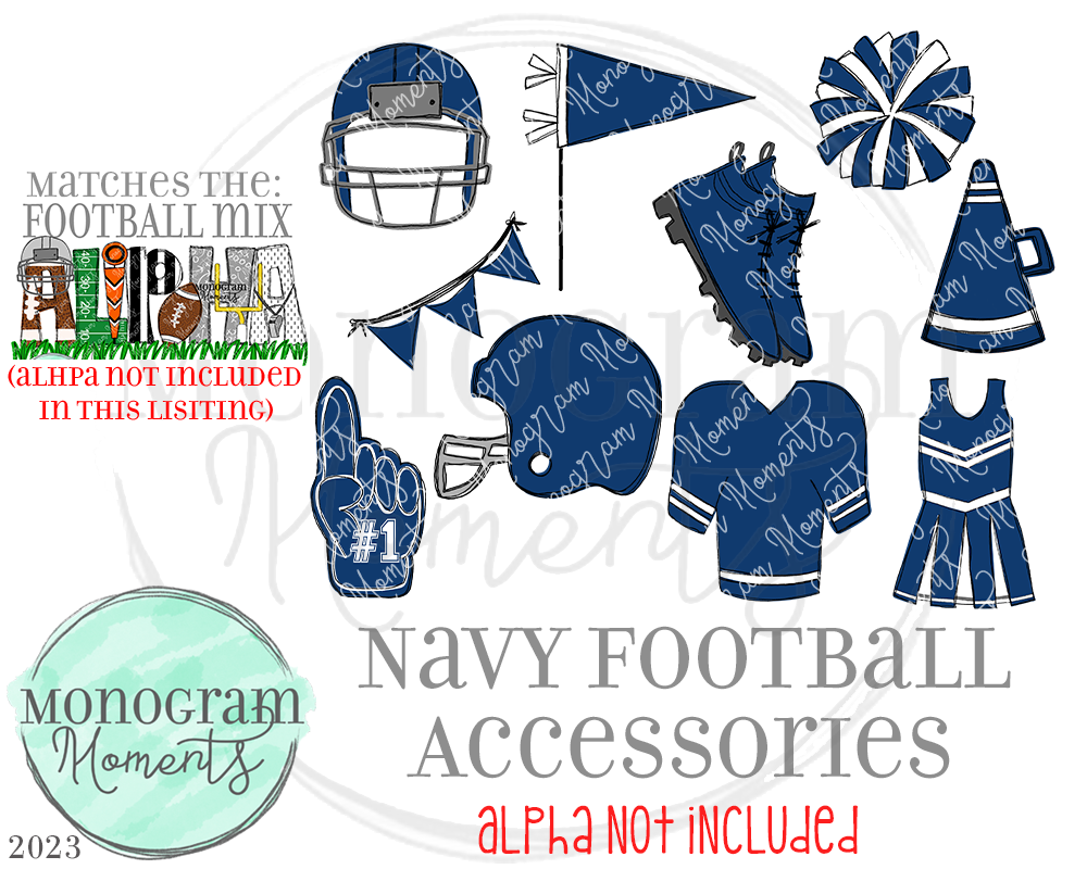 Navy Football Accessories