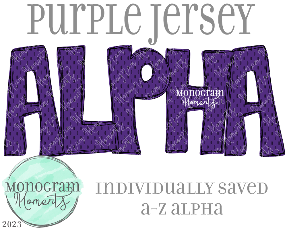 Purple Jersey Alpha