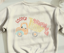 Load image into Gallery viewer, Scribble Dump Truck &amp; Hearts
