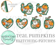 Teal Pumpkins Matching Patches