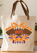Load image into Gallery viewer, Classy Football- Orange &amp; Purple
