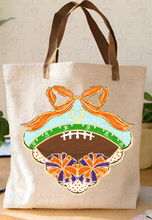 Load image into Gallery viewer, Classy Football- Orange &amp; Purple
