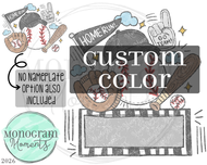 Custom Fun Baseball/Softball - Nameplate