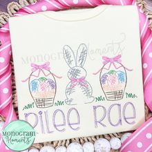 Load image into Gallery viewer, Girl&#39;s Scribble Easter Trio- SKETCH EMBROIDERY
