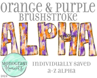 Orange & Purple Brushstroke Alpha