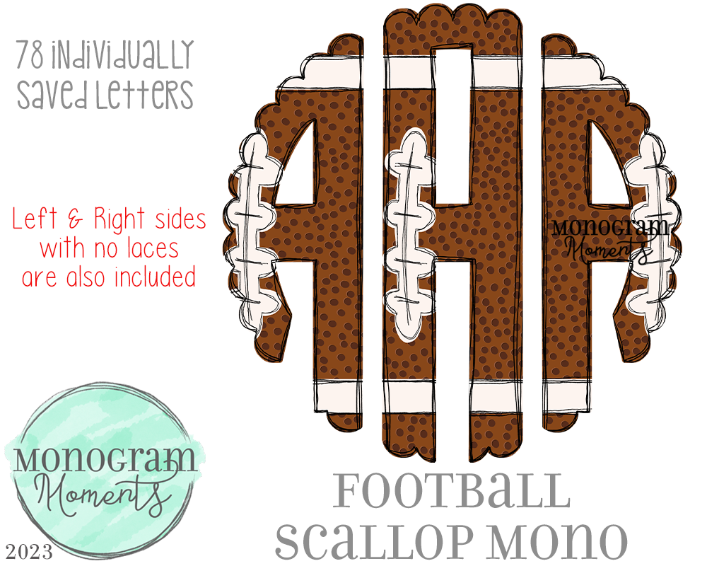 Football Scallop Mono