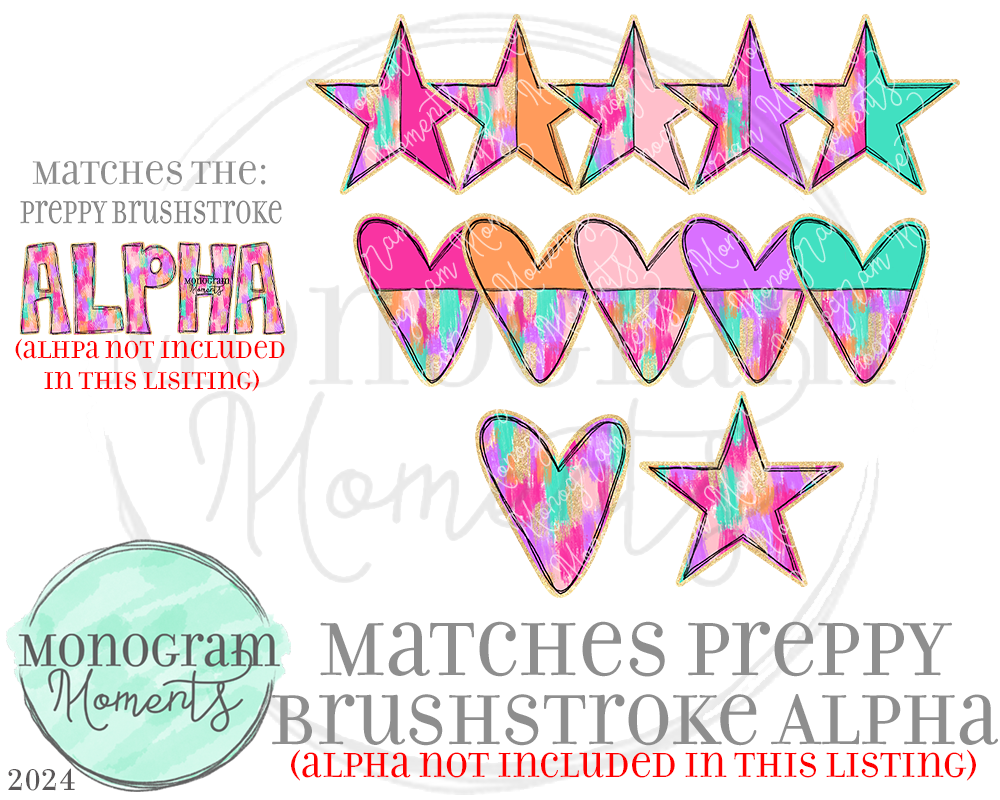 Preppy Brushstroke Add-Ons