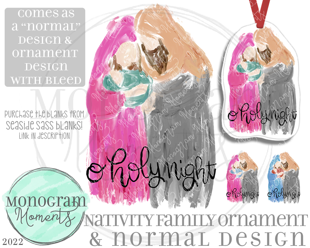 Nativity Family Design & Ornament Design