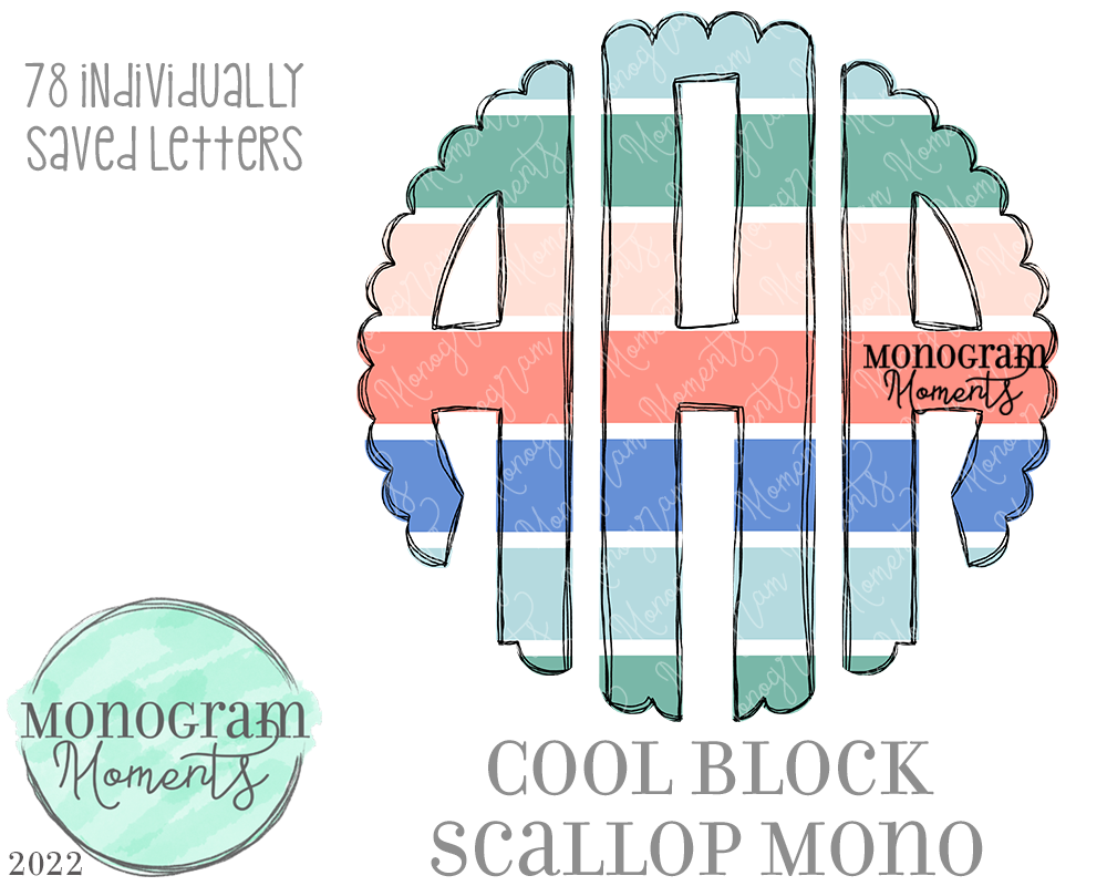 Cool Block Scallop Mono