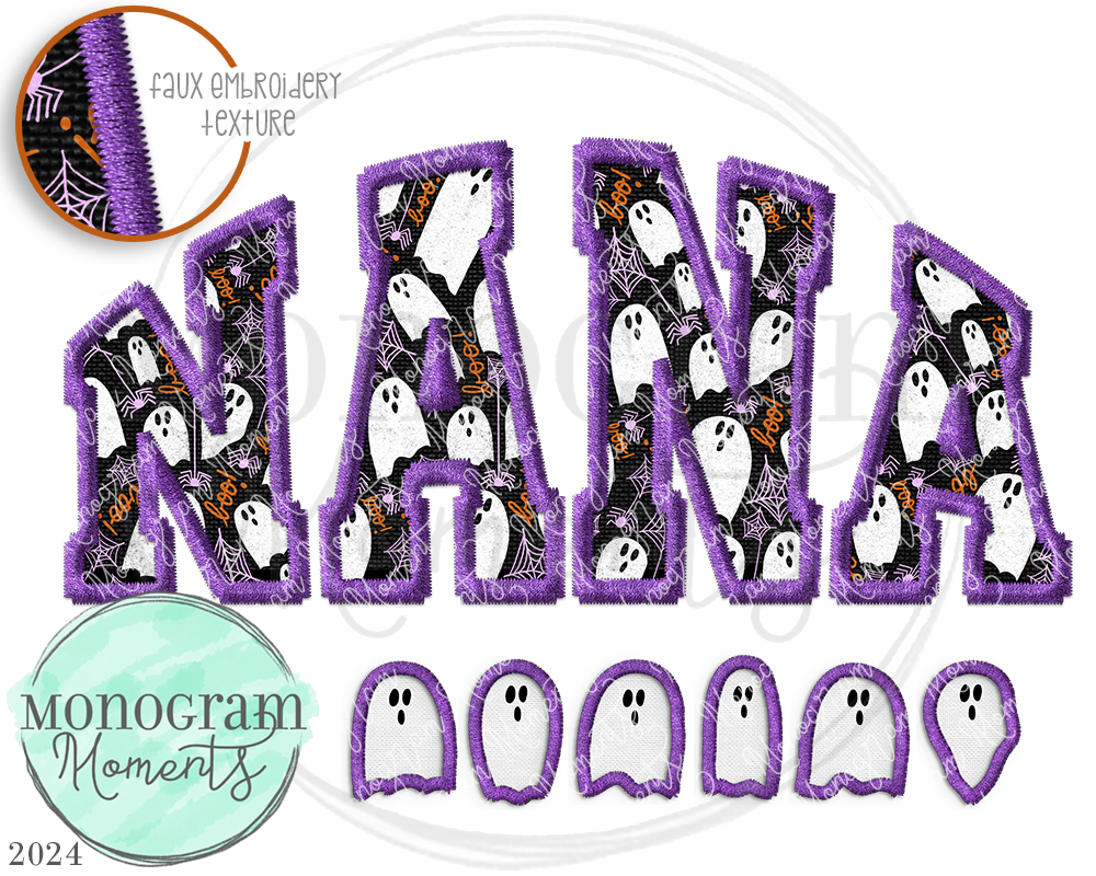 Nana Halloween Patch & Ghosts