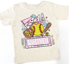 Load image into Gallery viewer, Fun Softball - Nameplate - Pink
