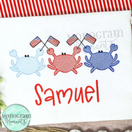 USA Crabs- SKETCH EMBROIDERY