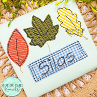 Leaves Trio- BEAN APPLIQUE
