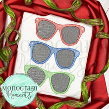 Load image into Gallery viewer, Sunglasses Trio -  SKETCH EMBROIDERY
